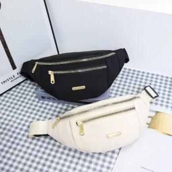 Lightweight crossbody waist bag for running and travel