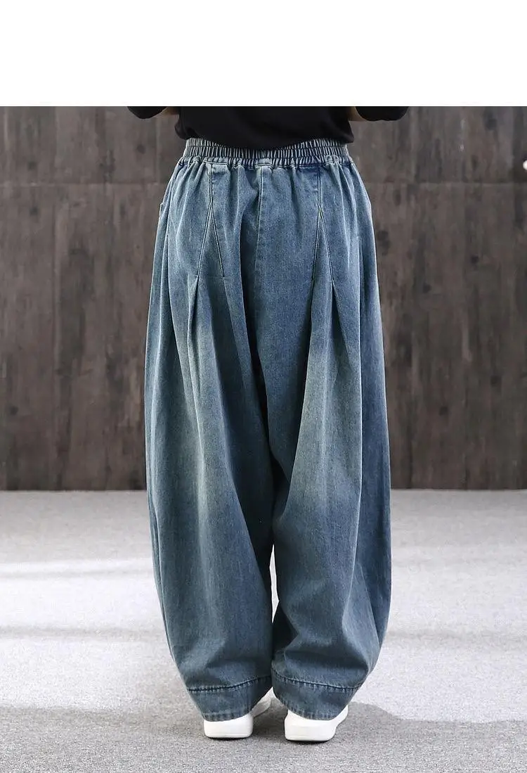 Summer Loose Large Size Harem Jeans Women's plus Size Carrot Pants Casual Lantern Pants Trendy Sle Mom Jeans High Waist Summer Loose Large Size Harem Jeans Women's plus Size Carrot Pants Casual Lantern Pants Trendy Sle Mom Jeans High Waist