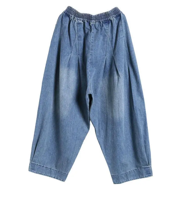 Summer Loose Large Size Harem Jeans Women's plus Size Carrot Pants Casual Lantern Pants Trendy Sle Mom Jeans High Waist Summer Loose Large Size Harem Jeans Women's plus Size Carrot Pants Casual Lantern Pants Trendy Sle Mom Jeans High Waist