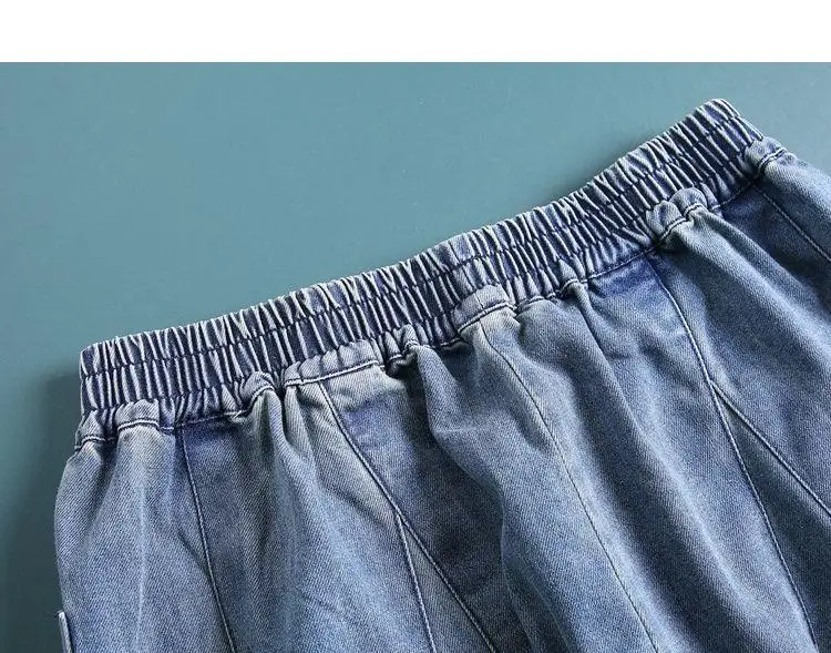Summer Loose Large Size Harem Jeans Women's plus Size Carrot Pants Casual Lantern Pants Trendy Sle Mom Jeans High Waist Summer Loose Large Size Harem Jeans Women's plus Size Carrot Pants Casual Lantern Pants Trendy Sle Mom Jeans High Waist