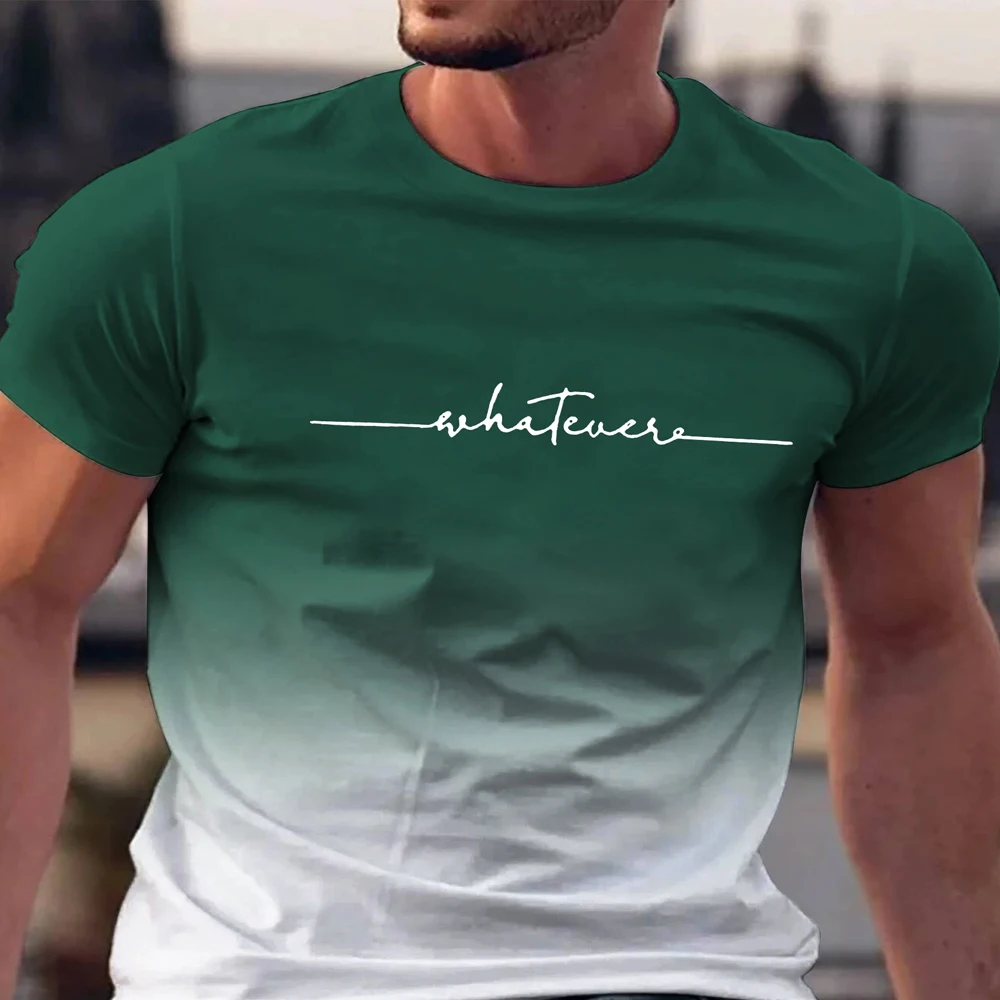Summer Men’s Clothing Whatever Print Short Sleeve Men Trend Products Sports Top Gym Tee Quick Dry T Shirt Male Gradient T shirts Men’s Clothing Men’s Fashion Men’s T-Shirts Summer Men's Clothing Whatever Print Short Sleeve Men Trend Products Sports Top Gym Tee Quick Dry T Shirt Male Gradient T shirts Men's Clothing Men's Fashion Men's T-Shirts KDBazar