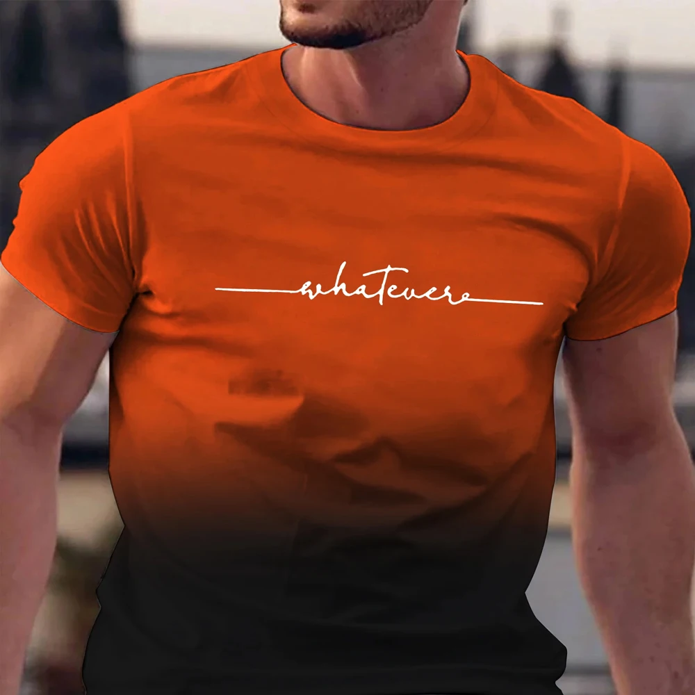 Summer Men’s Clothing Whatever Print Short Sleeve Men Trend Products Sports Top Gym Tee Quick Dry T Shirt Male Gradient T shirts Men’s Clothing Men’s Fashion Men’s T-Shirts Summer Men's Clothing Whatever Print Short Sleeve Men Trend Products Sports Top Gym Tee Quick Dry T Shirt Male Gradient T shirts Men's Clothing Men's Fashion Men's T-Shirts KDBazar