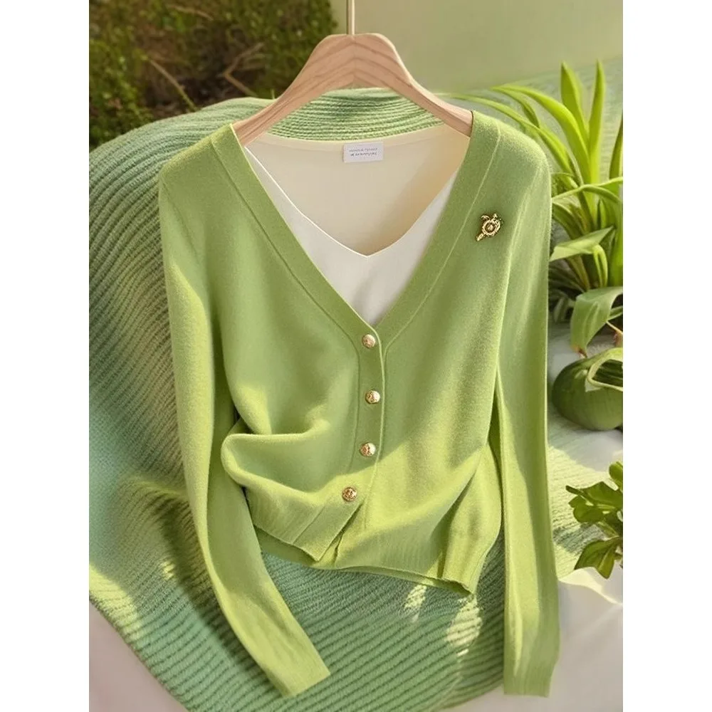 Thin V-Neck Cardigan for Women Cardigans Thin V-Neck Cardigan for Women Cardigans KDBazar