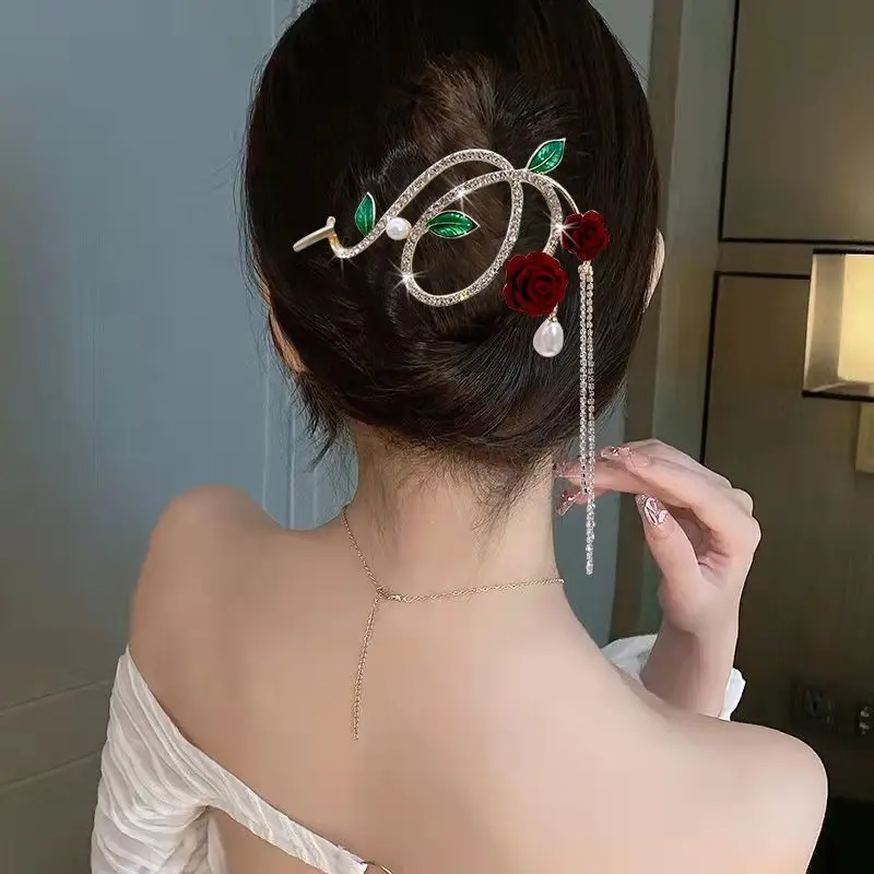 Top Selling Women Flower Tassel Twisted Hair Clip Back of The Head Barrettes Female Sweet Hairpins New Headwear Accessories Clothing & Accessories Hair Accessories Women’s Fashion Top Selling Women Flower Tassel Twisted Hair Clip Back of The Head Barrettes Female Sweet Hairpins New Headwear Accessories Clothing & Accessories Hair Accessories Women's Fashion KDBazar