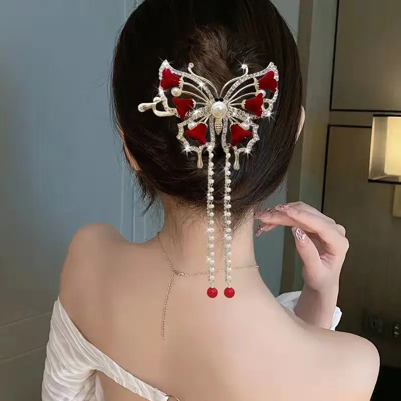 Top Selling Women Flower Tassel Twisted Hair Clip Back of The Head Barrettes Female Sweet Hairpins New Headwear Accessories Clothing & Accessories Hair Accessories Women’s Fashion Top Selling Women Flower Tassel Twisted Hair Clip Back of The Head Barrettes Female Sweet Hairpins New Headwear Accessories Clothing & Accessories Hair Accessories Women's Fashion KDBazar