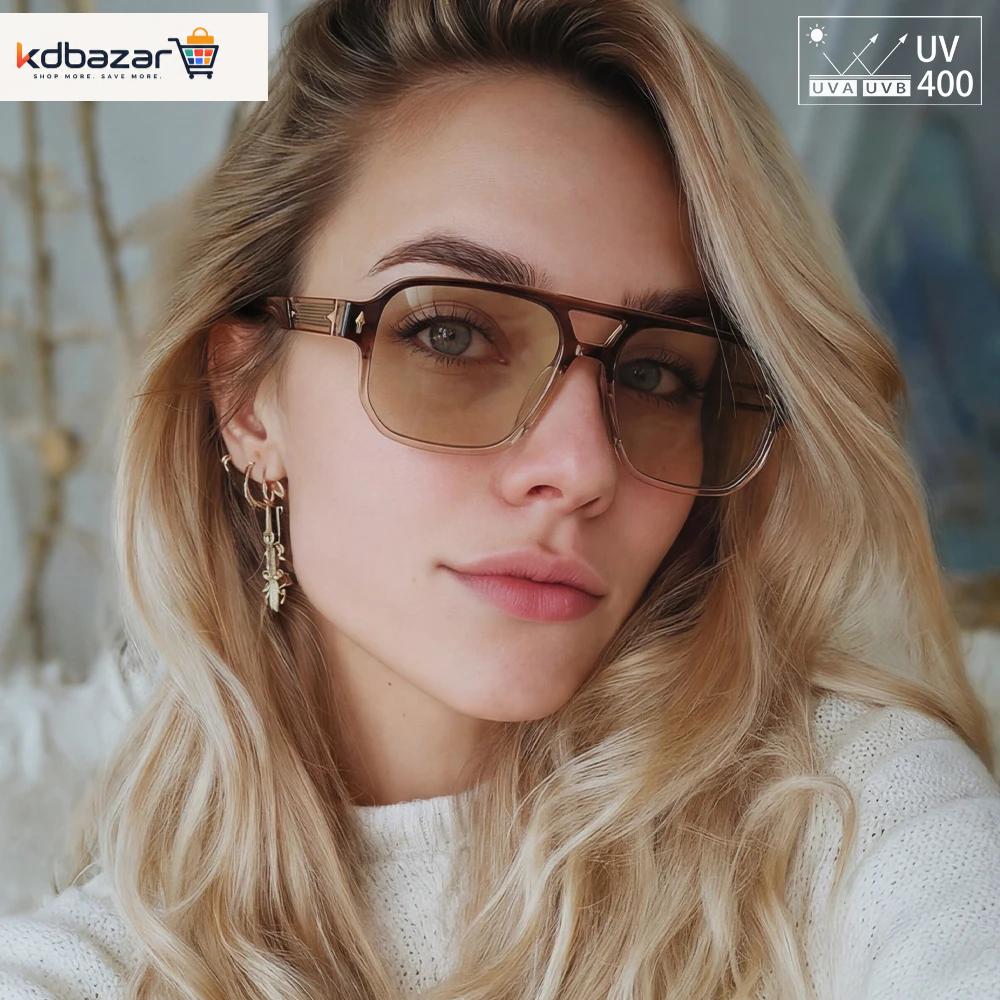 Transparent Frame Pilot Sunglasses TrendyMate KDBazar
