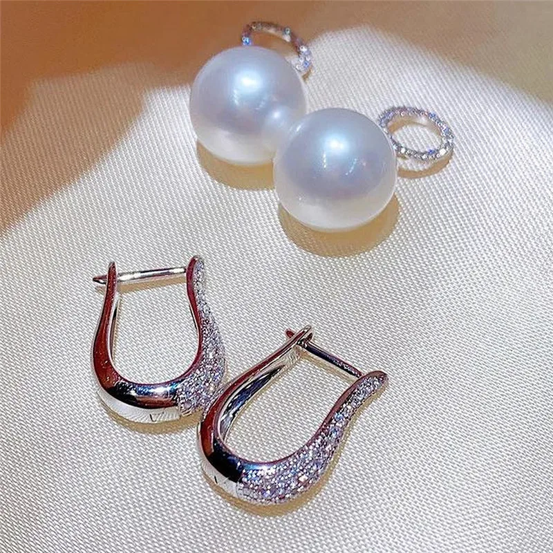 Trend Pearl Dangle Earring for Women Luxury Bling Cubic Zirconia Fashion Elegant 925 Sterling Silver Jewelry Earrings Jewelry & Watches Trend Pearl Dangle Earring for Women Luxury Bling Cubic Zirconia Fashion Elegant 925 Sterling Silver Jewelry Earrings Jewelry & Watches KDBazar