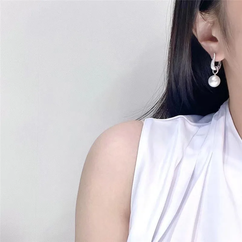 Trend Pearl Dangle Earring for Women Luxury Bling Cubic Zirconia Fashion Elegant 925 Sterling Silver Jewelry Earrings Jewelry & Watches Trend Pearl Dangle Earring for Women Luxury Bling Cubic Zirconia Fashion Elegant 925 Sterling Silver Jewelry Earrings Jewelry & Watches KDBazar