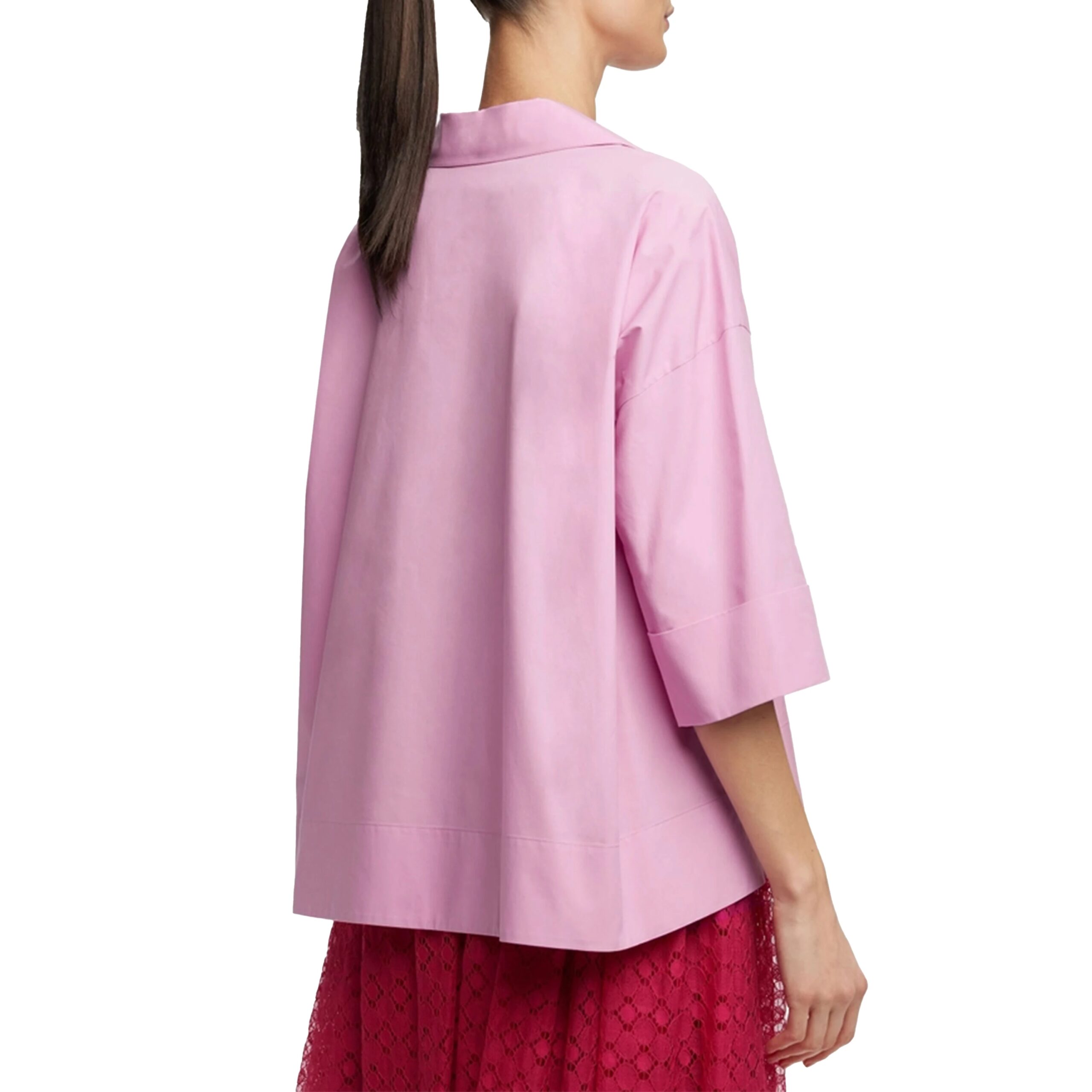 V-Neck Pullover Blouse for Women fabric texture