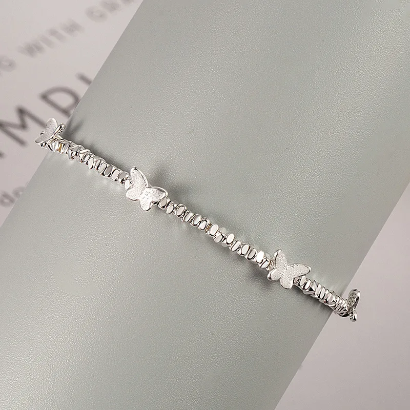 VENTFILLE 925 Sterling Silver Butterfly Bracelet for Girl Bead String Design Insect Fashion Versatile Jewelry Gift Dropshipping Bracelets and Bangles Jewelry & Watches VENTFILLE 925 Sterling Silver Butterfly Bracelet for Girl Bead String Design Insect Fashion Versatile Jewelry Gift Dropshipping Bracelets and Bangles Jewelry & Watches KDBazar