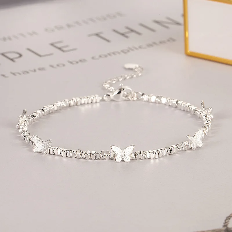VENTFILLE 925 Sterling Silver Butterfly Bracelet for Girl Bead String Design Insect Fashion Versatile Jewelry Gift Dropshipping Bracelets and Bangles Jewelry & Watches VENTFILLE 925 Sterling Silver Butterfly Bracelet for Girl Bead String Design Insect Fashion Versatile Jewelry Gift Dropshipping Bracelets and Bangles Jewelry & Watches KDBazar