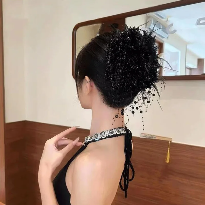 Vintage Chiffon Flower Pearls Feather Hair Claw For Women Lady Elegant Hair Ornament Headband Hair Clip Hairpin Hair Accessories Clothing & Accessories Hair Accessories Women’s Fashion Vintage Chiffon Flower Pearls Feather Hair Claw For Women Lady Elegant Hair Ornament Headband Hair Clip Hairpin Hair Accessories Clothing & Accessories Hair Accessories Women's Fashion KDBazar