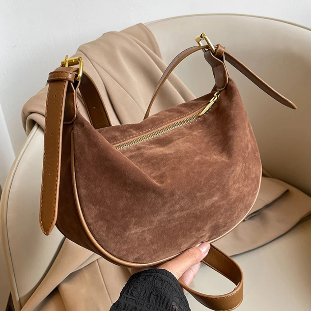 Vintage Suede Crossbody Bag Casual All-Match Large Capacity Soft Zipper Burgundy Packs Daily Working Commute One Shoulder Bags Bags & Accessories Burgundy Bags handbags and purses Vintage Suede Crossbody Bag Casual All-Match Large Capacity Soft Zipper Burgundy Packs Daily Working Commute One Shoulder Bags Bags & Accessories Burgundy Bags handbags and purses KDBazar
