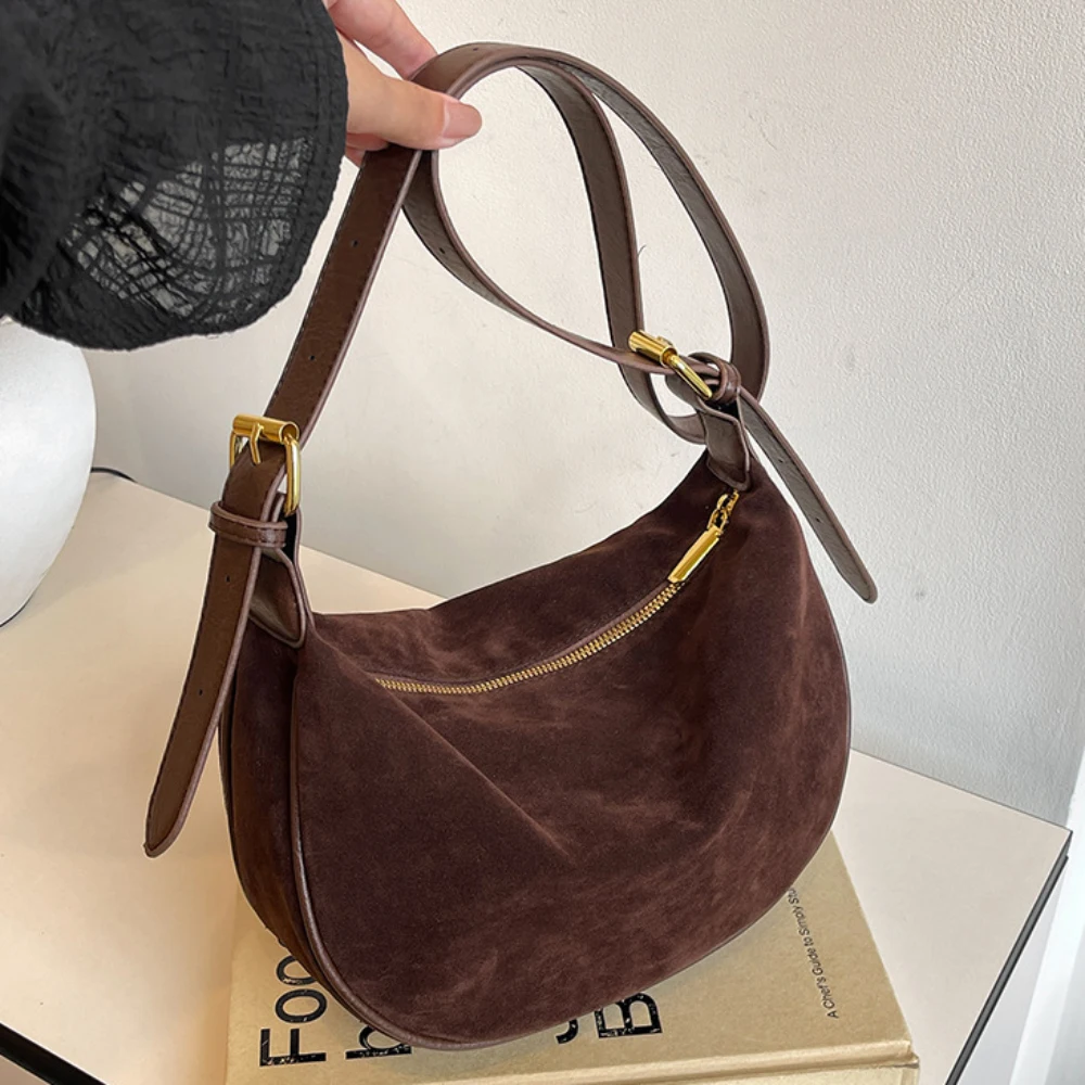 Vintage Suede Crossbody Bag Casual All-Match Large Capacity Soft Zipper Burgundy Packs Daily Working Commute One Shoulder Bags Bags & Accessories Burgundy Bags handbags and purses Vintage Suede Crossbody Bag Casual All-Match Large Capacity Soft Zipper Burgundy Packs Daily Working Commute One Shoulder Bags Bags & Accessories Burgundy Bags handbags and purses KDBazar