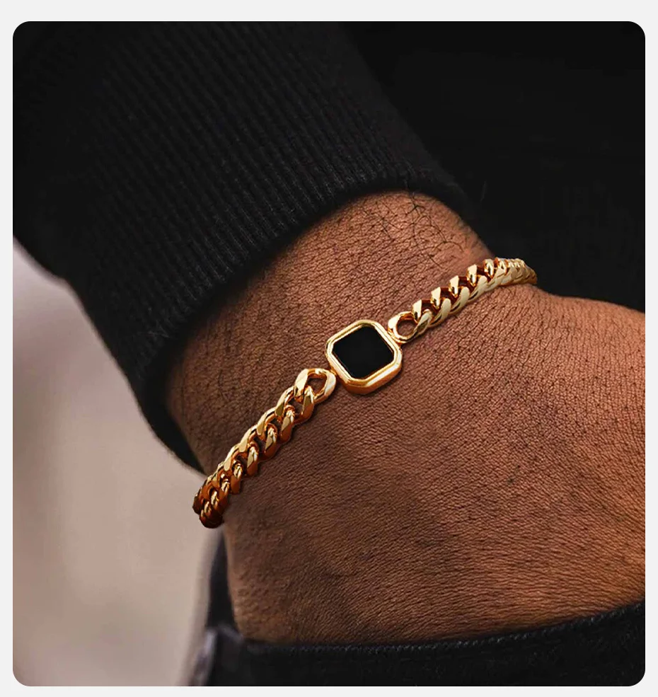 Chain bracelet product view for men