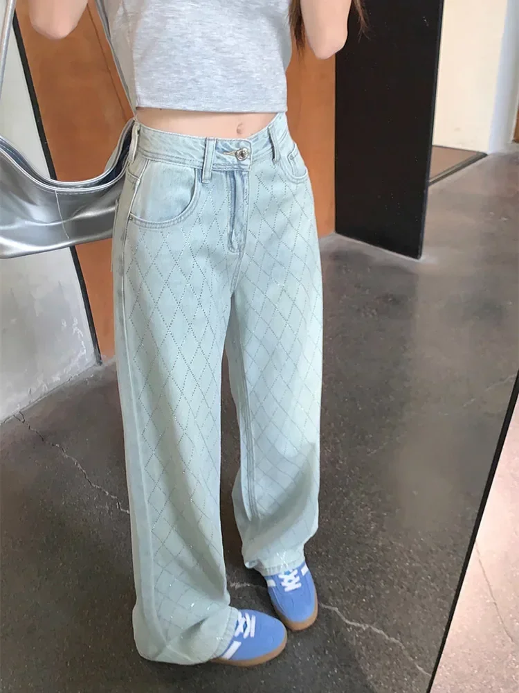 Women Blue Baggy Plaid Jeans Vintage Y2k Cowboy Pants Harajuku Aesthetic Denim Trousers Trashy Japanese 2000s Style Clothes 2024 Jeans, Pants & Skirts Trousers Women’s Fashion Women Blue Baggy Plaid Jeans Vintage Y2k Cowboy Pants Harajuku Aesthetic Denim Trousers Trashy Japanese 2000s Style Clothes 2024 Jeans, Pants & Skirts Trousers Women's Fashion KDBazar