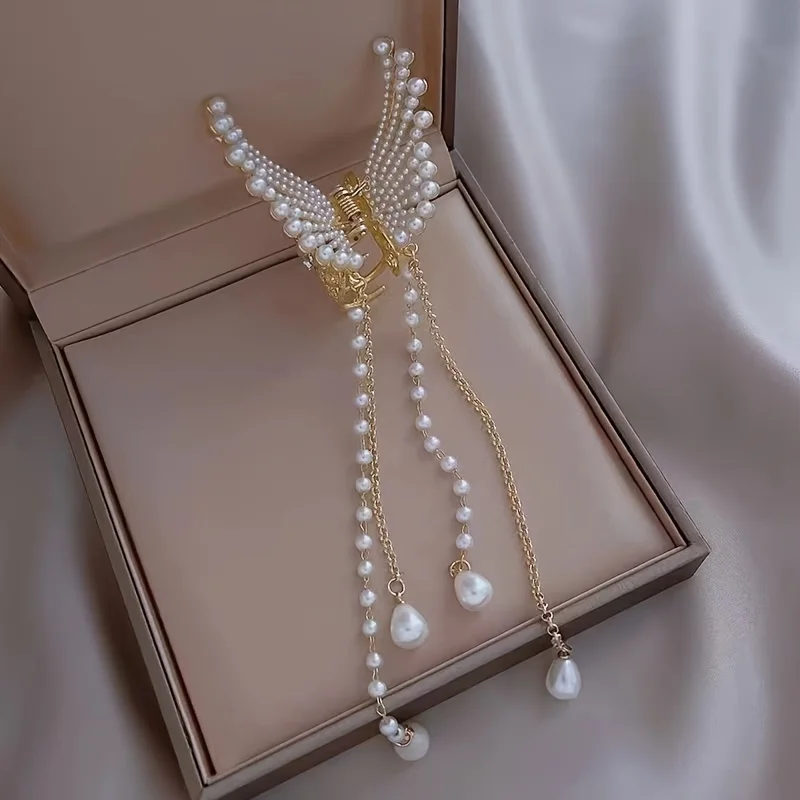 Butterfly hair clip in gift box packaging