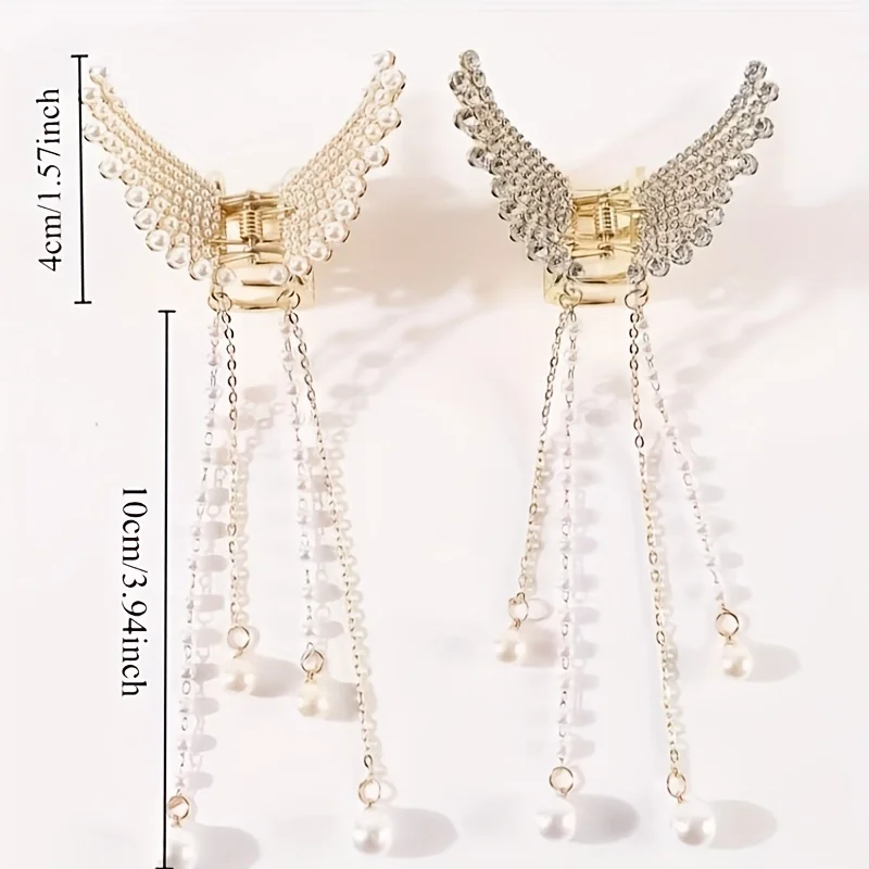 Women Butterfly Tassel Hair Clip Crystal Hair Claw Small Grab Clip Faux Pearls Decor Butterfly Shape Metal HairClip For Girl Clothing & Accessories Hair Accessories Women’s Fashion Women Butterfly Tassel Hair Clip Crystal Hair Claw Small Grab Clip Faux Pearls Decor Butterfly Shape Metal HairClip For Girl Clothing & Accessories Hair Accessories Women's Fashion KDBazar