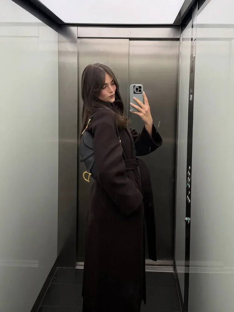Women Elegant Solid Stand Collar Woolen Overcoat Lady Long Sleeve Double Breasted Loose Coat New Style Lace Up Winter Daily Wear Coats Women’s Fashion Women’s Jackets & Coats Women Elegant Solid Stand Collar Woolen Overcoat Lady Long Sleeve Double Breasted Loose Coat New Style Lace Up Winter Daily Wear Coats Women's Fashion Women's Jackets & Coats KDBazar