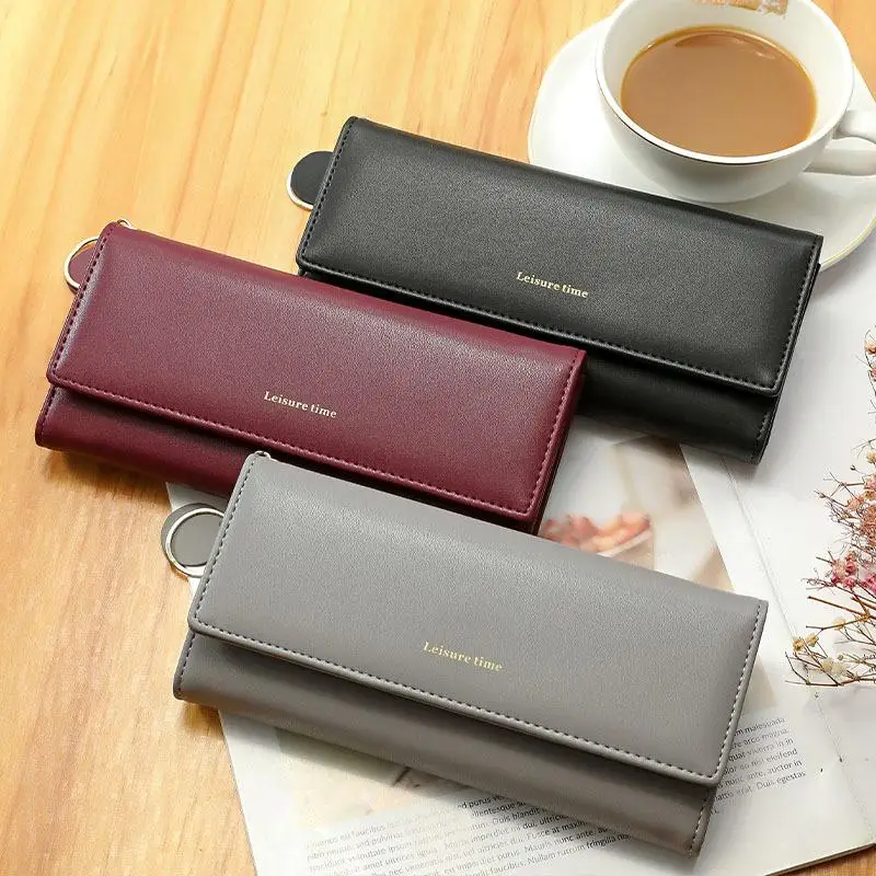 Women Long Wallet Large Capacity PU Leather Clutch Wallet Multi Card Holder Zipper Phone Purse with Keychain Bags & Accessories Burgundy Purses handbags and purses Women Long Wallet Large Capacity PU Leather Clutch Wallet Multi Card Holder Zipper Phone Purse with Keychain Bags & Accessories Burgundy Purses handbags and purses KDBazar