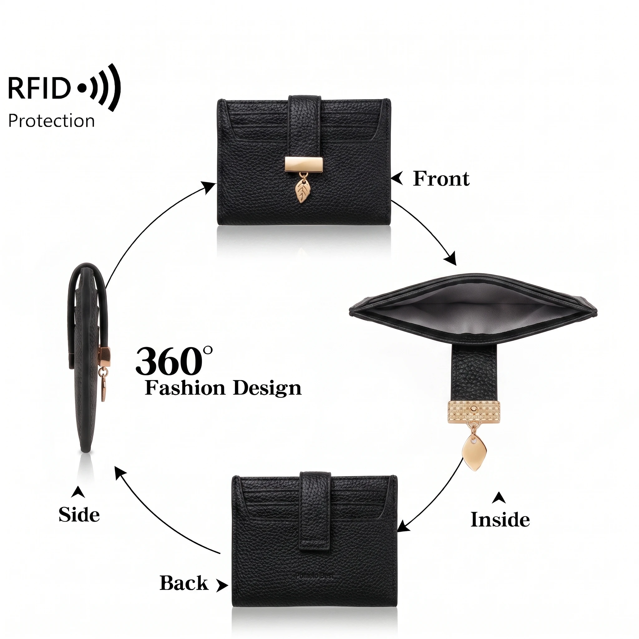 Women PU Leather RFID Blocking Card Wallet Slim Mini Credit Card Holder 7 Slots Coin Purse Leaf Pendant Portable Pocket Purse Camis & Tops Clothing & Accessories Tops & Tees Women’s Fashion Women PU Leather RFID Blocking Card Wallet Slim Mini Credit Card Holder 7 Slots Coin Purse Leaf Pendant Portable Pocket Purse Camis & Tops Clothing & Accessories Tops & Tees Women's Fashion KDBazar