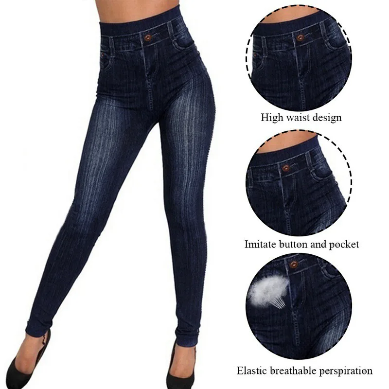 Women Print Jeggings Slim Fit Fake Jeans Denim High Waist Fitness Leggings 3XL Size Fashion Lady Streetwear Pants Spring Denim Leggings Leggings Women’s Fashion Women Print Jeggings Slim Fit Fake Jeans Denim High Waist Fitness Leggings 3XL Size Fashion Lady Streetwear Pants Spring Denim Leggings Leggings Women's Fashion KDBazar