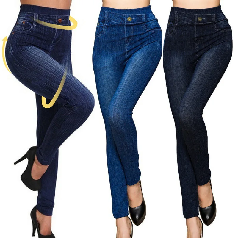 Women Print Jeggings Slim Fit Fake Jeans Denim High Waist Fitness Leggings 3XL Size Fashion Lady Streetwear Pants Spring Denim Leggings Leggings Women’s Fashion Women Print Jeggings Slim Fit Fake Jeans Denim High Waist Fitness Leggings 3XL Size Fashion Lady Streetwear Pants Spring Denim Leggings Leggings Women's Fashion KDBazar