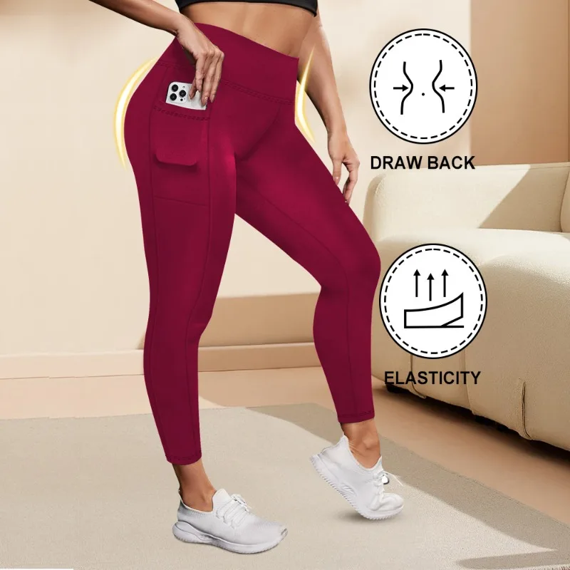 Women’s High-Waisted Yoga Pants Plus Size Butt-Lifting Workout Leggings with Pockets Elastic Activewear for Gym & Running Leggings Plus Size Leggings Women’s Fashion Women's High-Waisted Yoga Pants Plus Size Butt-Lifting Workout Leggings with Pockets Elastic Activewear for Gym & Running Leggings Plus Size Leggings Women's Fashion KDBazar