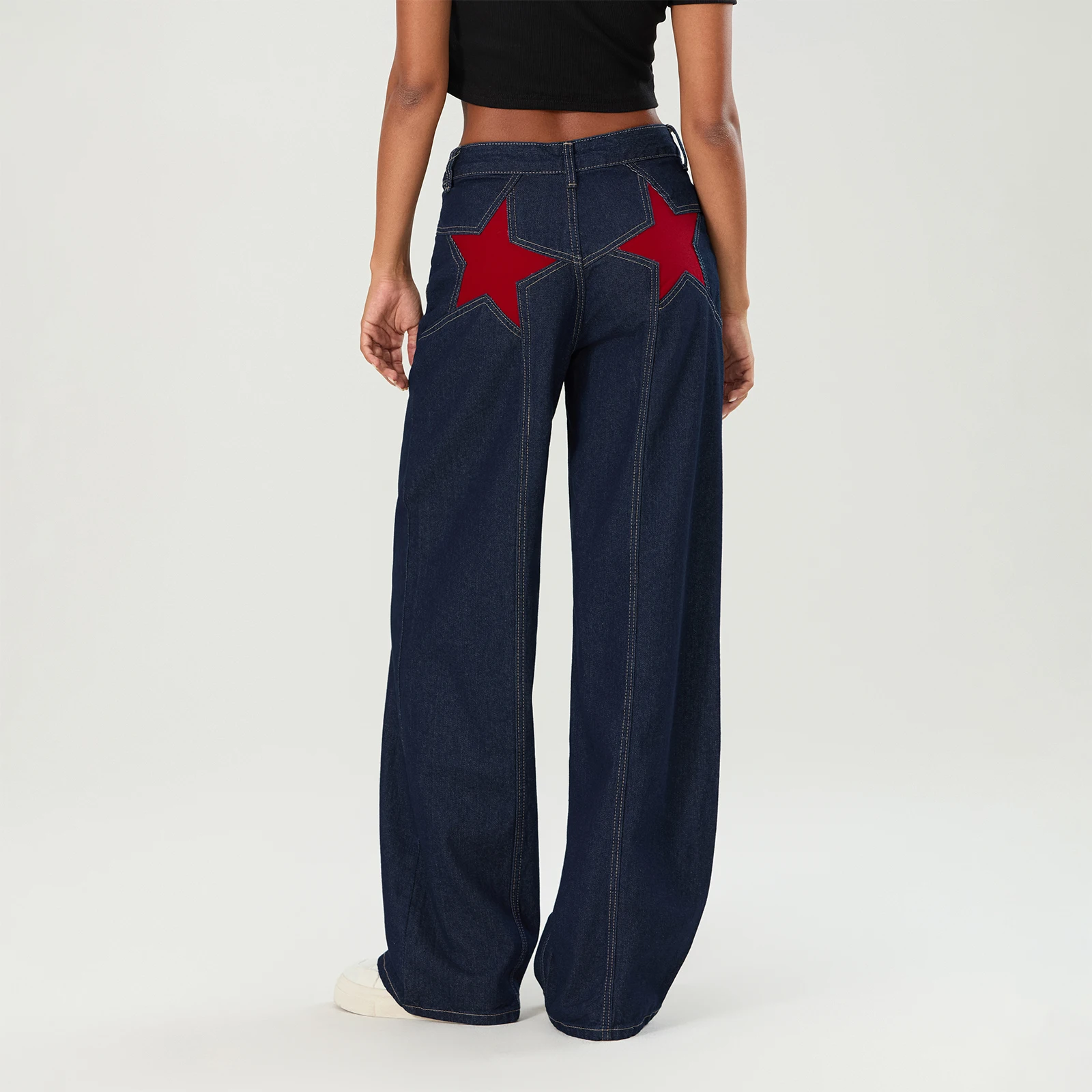 Women’s Y2K Vintage Jeans Aesthetic Star Pattern Print Loose Straight Leg Denim Long Pants Casual Low Waist Trousers Jeans, Pants & Skirts Trousers Women’s Fashion Women's Y2K Vintage Jeans Aesthetic Star Pattern Print Loose Straight Leg Denim Long Pants Casual Low Waist Trousers Jeans, Pants & Skirts Trousers Women's Fashion KDBazar