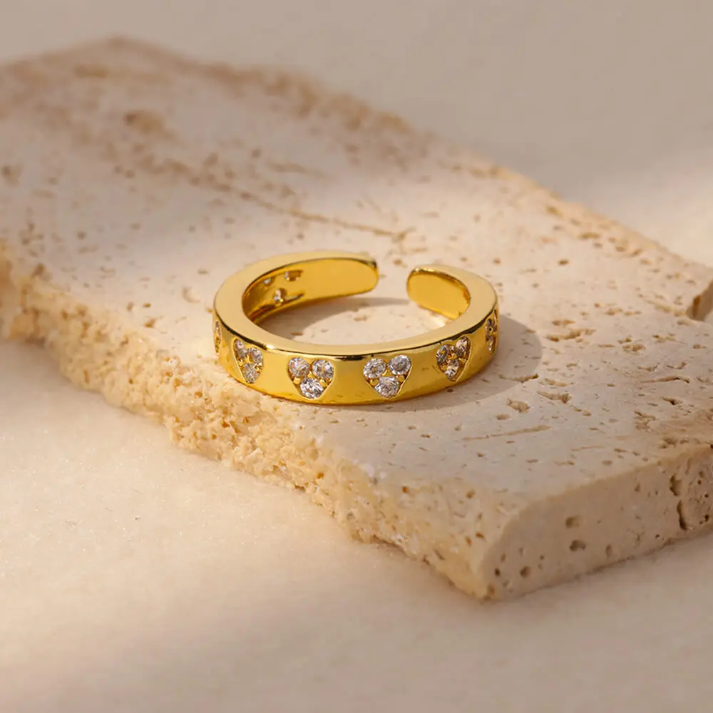 Zircon Geometric Heart Rings For Women Stainless Steel Gold Color Wedding Ring Luxury Aesthetic Jewlery Couple Gift 2025 Jewelry & Watches Rings Zircon Geometric Heart Rings For Women Stainless Steel Gold Color Wedding Ring Luxury Aesthetic Jewlery Couple Gift 2025 Jewelry & Watches Rings KDBazar