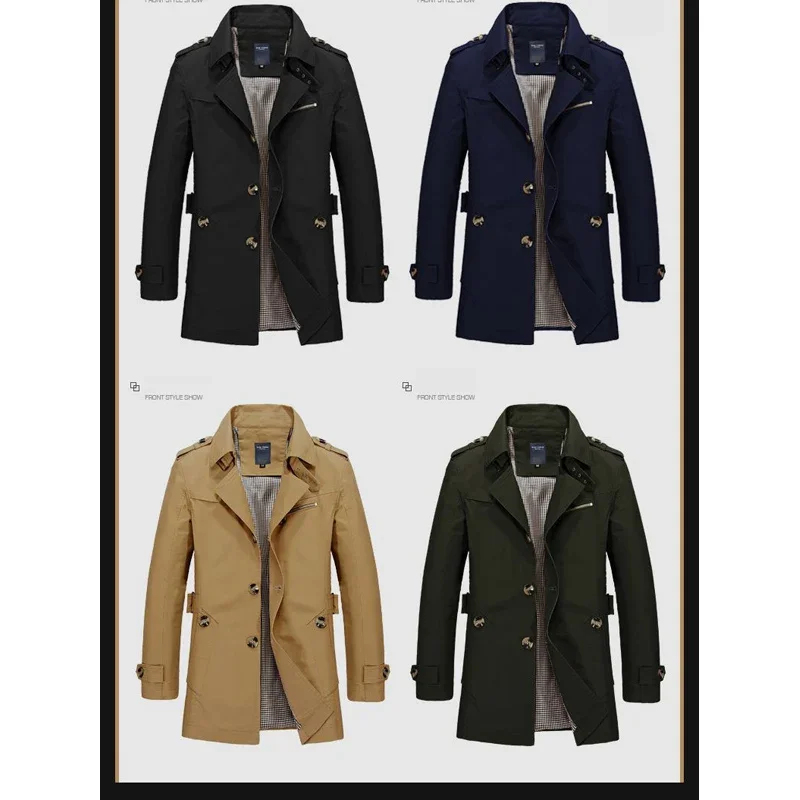 Trench Coat Men Trench Coat Men Men's Coats & Jackets KDBazar