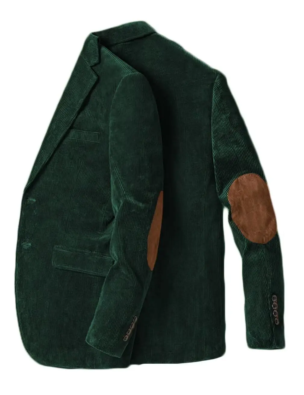 Mens corduroy blazer in olive green