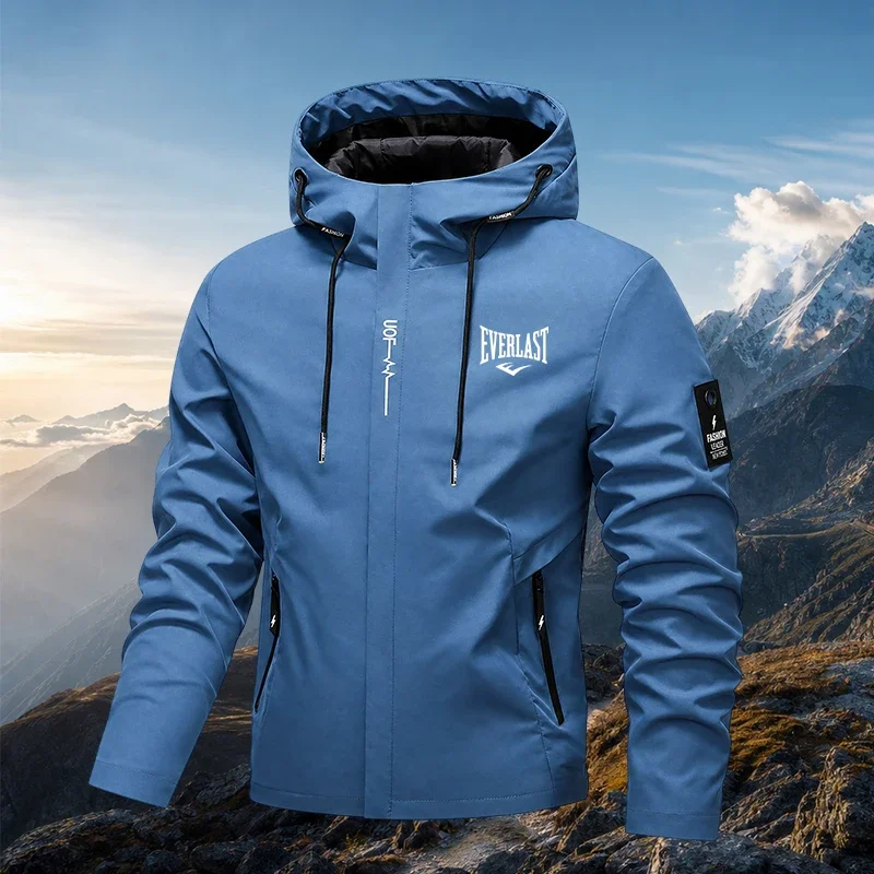 Mens lightweight hiking jacket in navy
