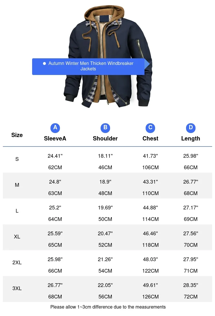 Autumn Winter Men’s Warm Windbreaker Jacket Outdoor Man Thick Windbreaker Hiking Hooded Coats Men Thermal Sports Zipper Parkas J Autumn Winter Men's Warm Windbreaker Jacket Outdoor Man Thick Windbreaker Hiking Hooded Coats Men Thermal Sports Zipper Parkas J Men's Coats & Jackets Men's Fashion Men's Winter Jackets KDBazar