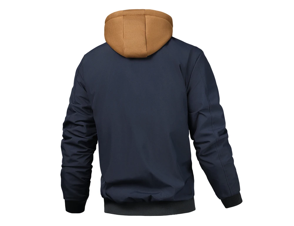 Mens windbreaker jacket navy color option